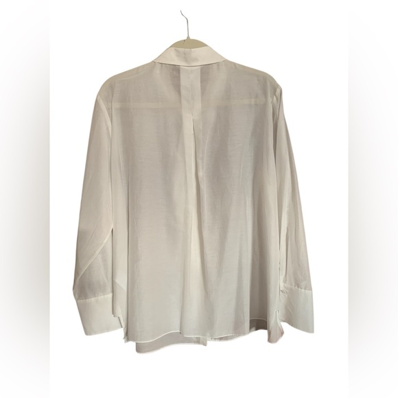 Kobi Halperin Cotton and Silk Fringed Placket Shirt, size XL - Picture 3 of 8
